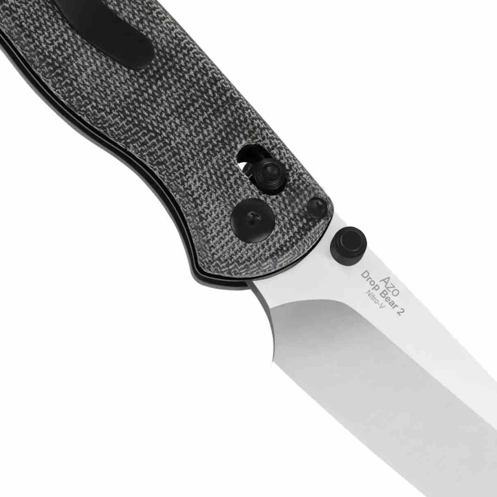 Couteau Pliant Kizer Drop Bear 2 Clutch Lock Sheepsfoot Lame Acier Nitro-V Manche Micarta Noir KIV36192KS1 - Livraison Gratuite