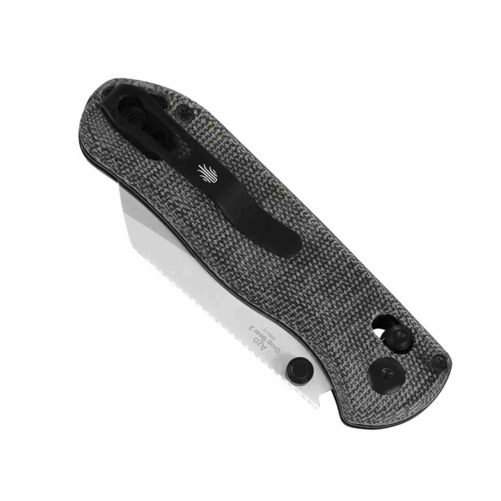 Couteau Pliant Kizer Drop Bear 2 Clutch Lock Sheepsfoot Lame Acier Nitro-V Manche Micarta Noir KIV36192KS1 - Livraison Gratuite