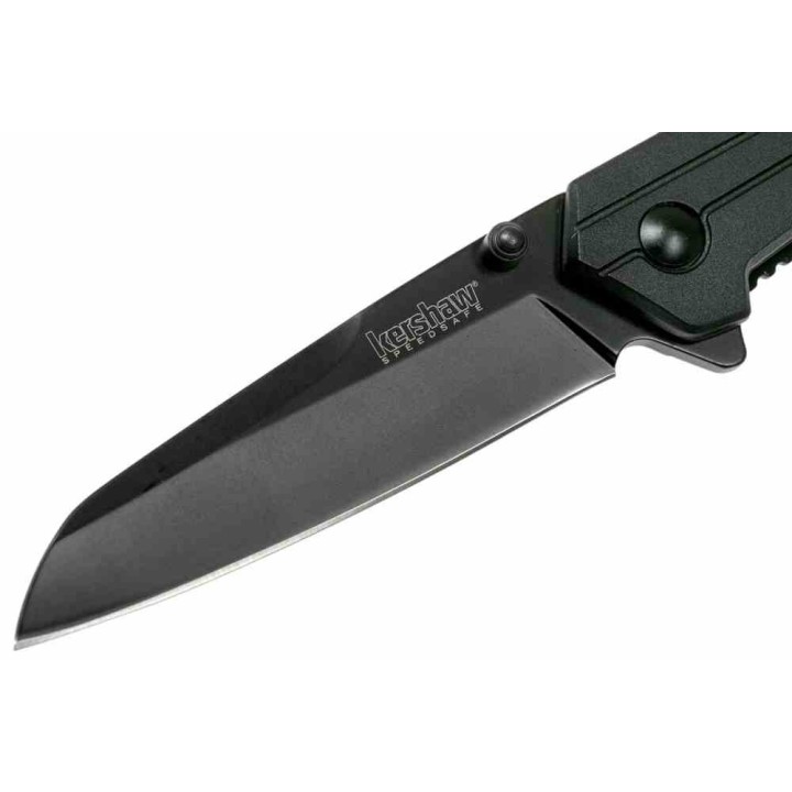 Couteau Kershaw Fiber A/O Sheepsfoot Lame Acier 8Cr13MoV Manche FRN Noir Liner Lock Clip KS1367 - Livraison Gratuite