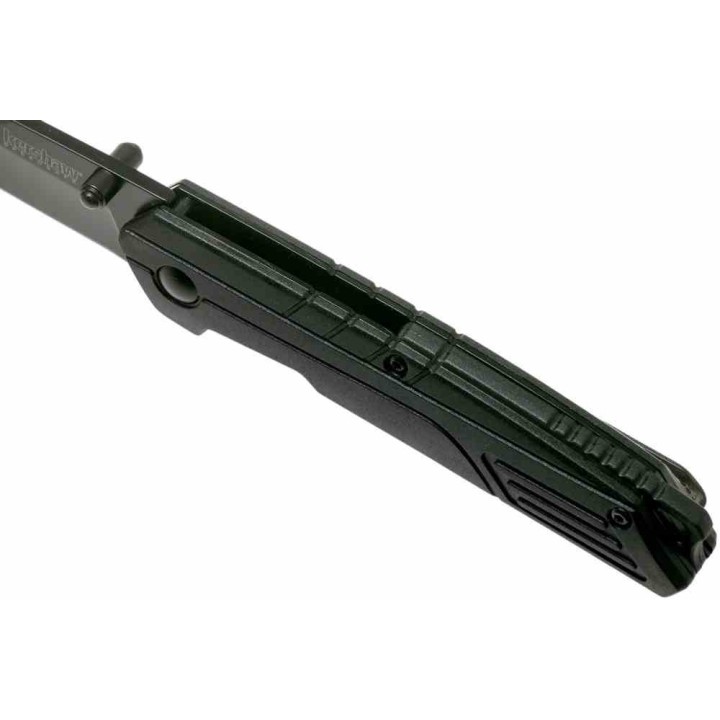 Couteau Kershaw Fiber A/O Sheepsfoot Lame Acier 8Cr13MoV Manche FRN Noir Liner Lock Clip KS1367 - Livraison Gratuite