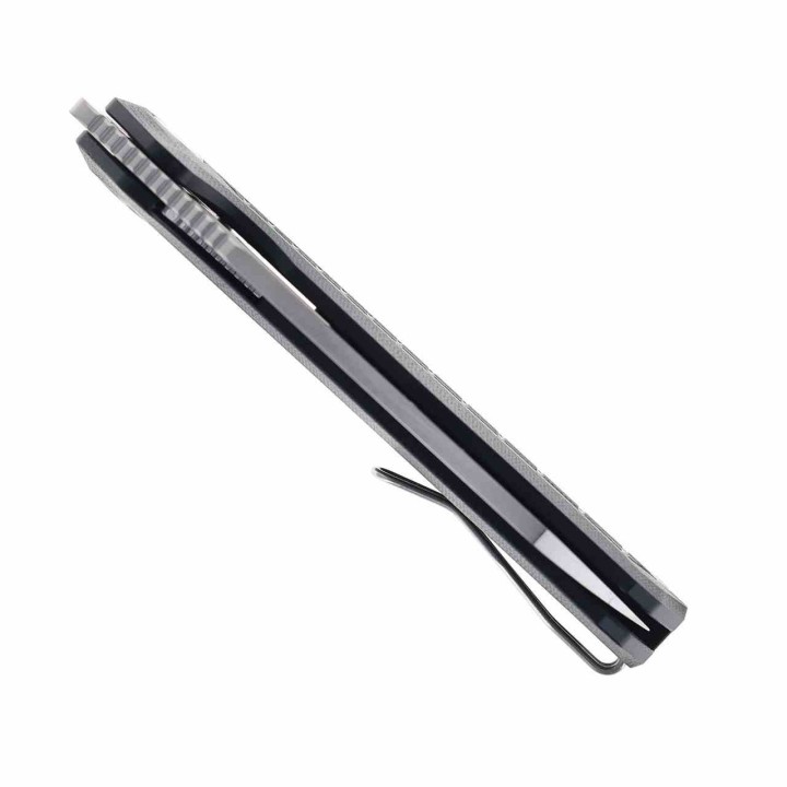 Couteau Ironfly SYPERFLY Black Lame Acier 14C28N Manche G10 KIVT Linerlock Clip IFVF03BK -  Livraison Gratuite