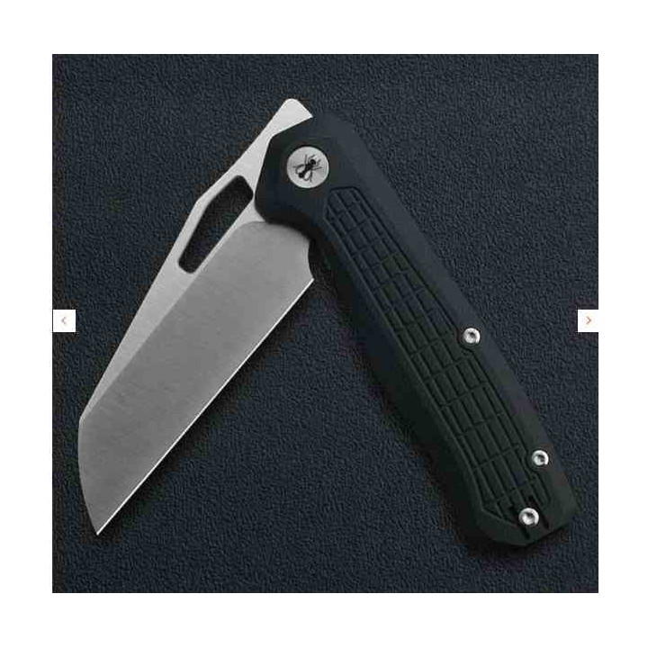 Couteau Ironfly SYPERFLY Black Lame Acier 14C28N Manche G10 KIVT Linerlock Clip IFVF03BK -  Livraison Gratuite