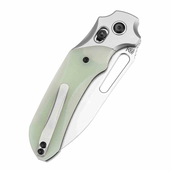 Couteau Kansept Quasar Jade Lame Acier 154CM Manche G10 Cross Bar Lock Clip KT1099V1 - Livraison Gratuite