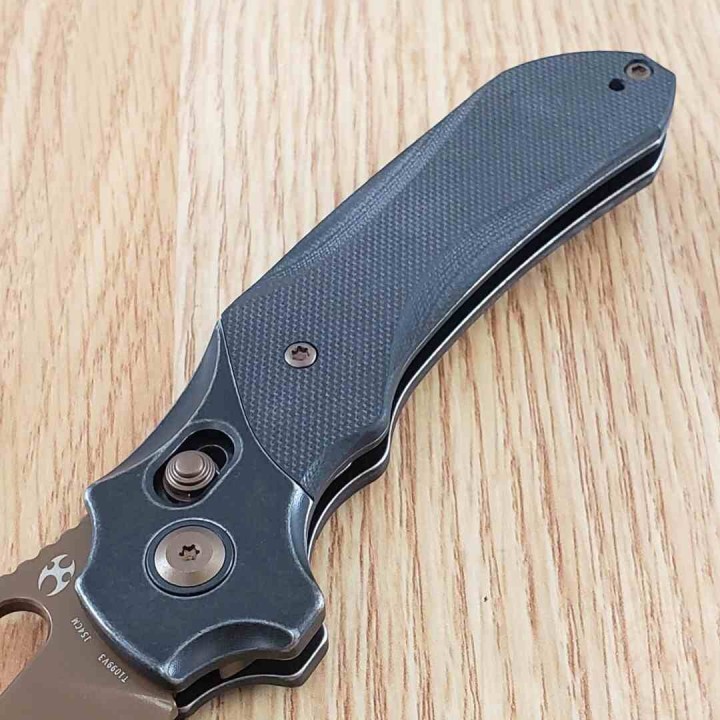 Couteau Kansept Quasar Black Lame Acier 154CM Manche G10 Cross Bar Lock Clip KT1099V3 - Livraison Gratuite