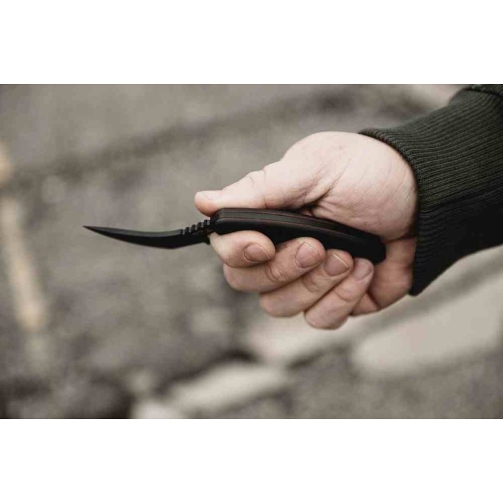 Couteau TOPS Ephyra Trailing Point Lame Acier 1095 Carbone Manche G-10 Noir Etui Kydex USA TPEPH01 - Livraison Gratuite