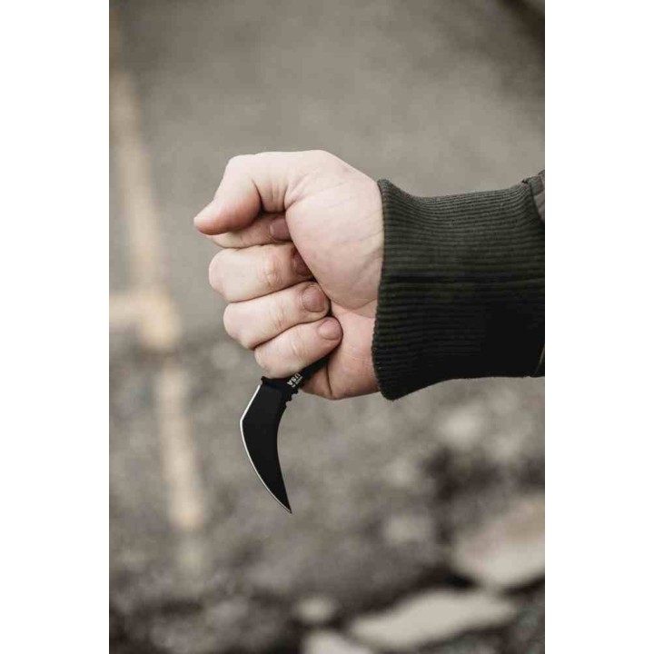 Couteau TOPS Ephyra Trailing Point Lame Acier 1095 Carbone Manche G-10 Noir Etui Kydex USA TPEPH01 - Livraison Gratuite