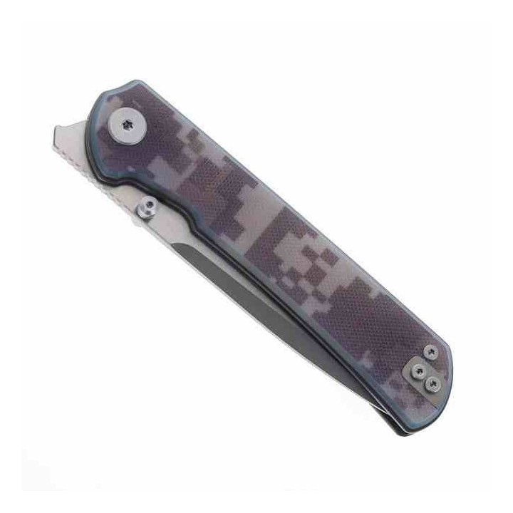 Couteau Maxace Knives Peregrine S Camo Lame Acier 10Cr15CoMoV Manche G-10 Linerlock MAXMM302E - Livraison Gratuite