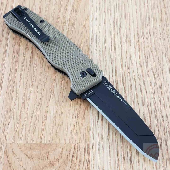 Couteau Outdoor Edge Razor XD1 Lames Interchangeables Acier 420J2 Manche GFN Button Lock OEXD130AC - Livraison Gratuite