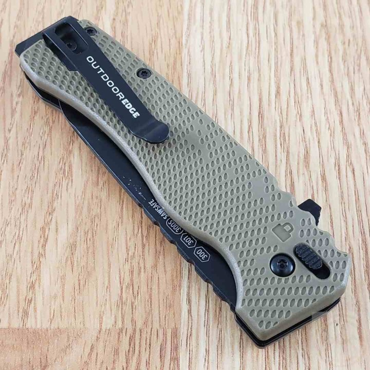 Couteau Outdoor Edge Razor XD1 Lames Interchangeables Acier 420J2 Manche GFN Button Lock OEXD130AC - Livraison Gratuite