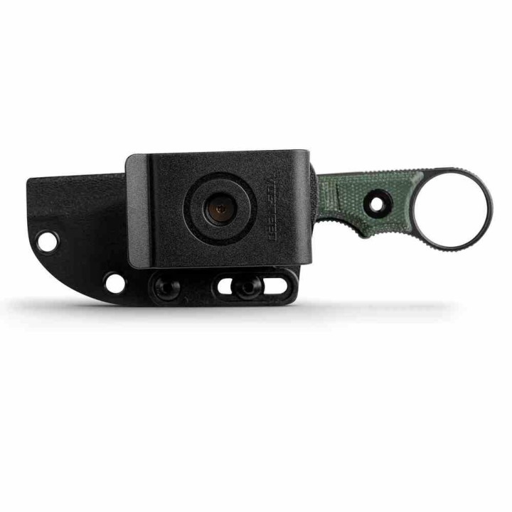 Couteau Vosteed Quokka-O Bowie Green Lame Acier 14C28N Manche Micarta Etui Kydex VOSD0502 - Livraison Gratuite