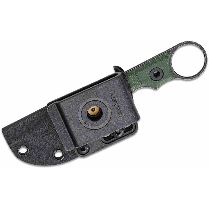 Couteau Vosteed Quokka-O Bowie Green Lame Acier 14C28N Manche Micarta Etui Kydex VOSD0502 - Livraison Gratuite