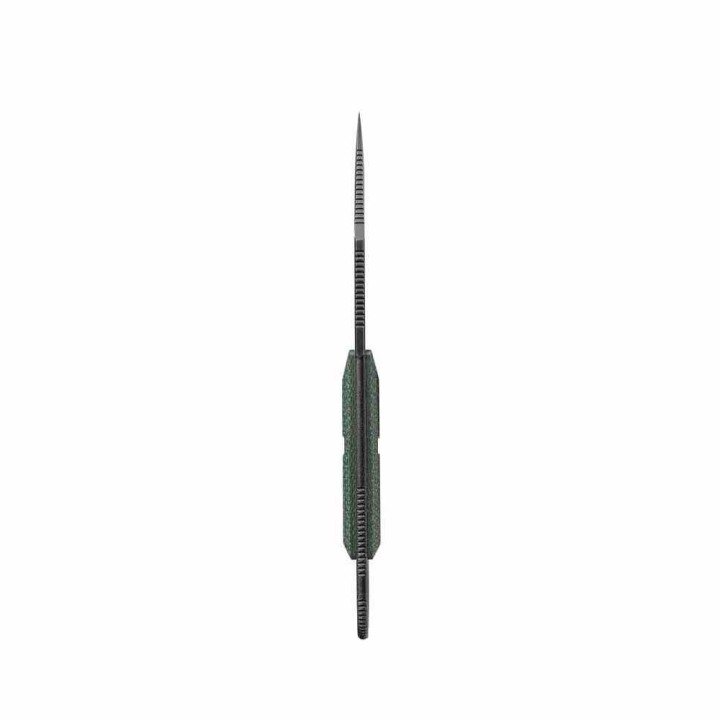 Couteau Vosteed Quokka-O Bowie Green Lame Acier 14C28N Manche Micarta Etui Kydex VOSD0502 - Livraison Gratuite
