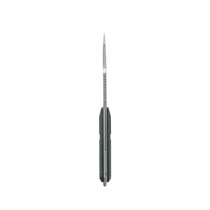 Couteau Vosteed Quokka-O Bowie Green Lame Acier 14C28N Manche Micarta Etui Kydex VOSD0601 - Livraison Gratuite