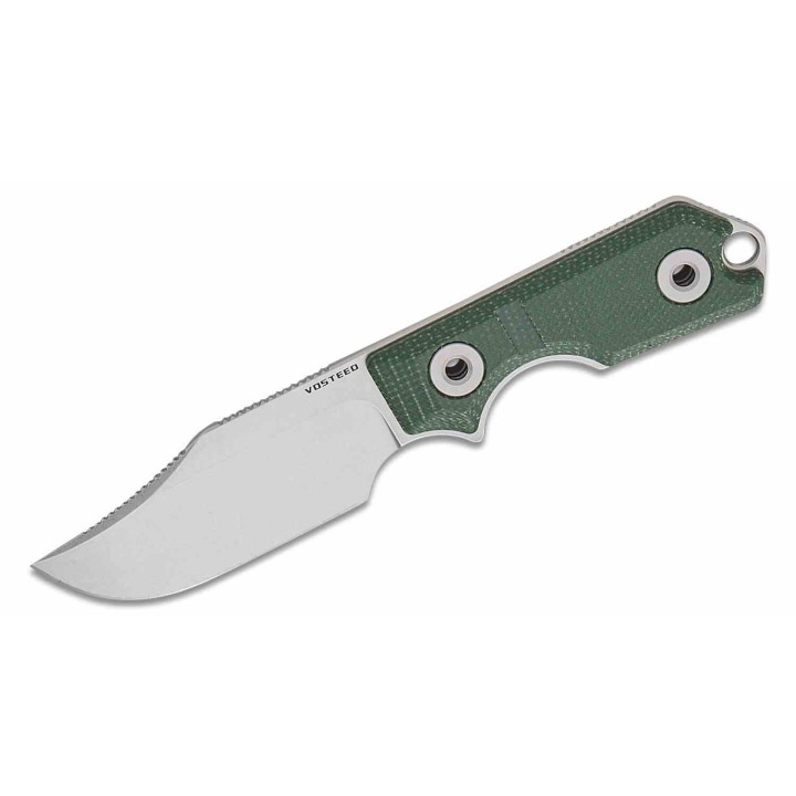 Couteau Vosteed Quokka-O Bowie Green Lame Acier 14C28N Manche Micarta Etui Kydex VOSD0601 - Livraison Gratuite