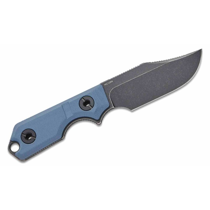 Couteau Vosteed Quokka Bowie Blue Lame Acier 14C28N Manche G10 Etui Kydex VOSD0602 - Livraison Gratuite
