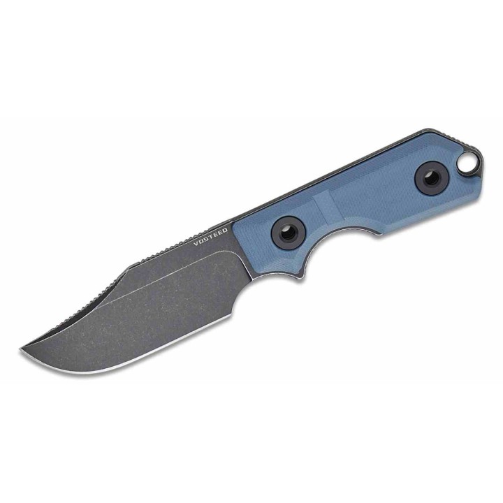Couteau Vosteed Quokka Bowie Blue Lame Acier 14C28N Manche G10 Etui Kydex VOSD0602 - Livraison Gratuite
