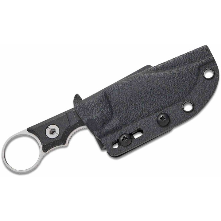 Couteau Vosteed Quokka-O Bowie Black Lame Acier 14C28N Manche Micarta Etui Kydex VOSD0501 - Livraison Gratuite
