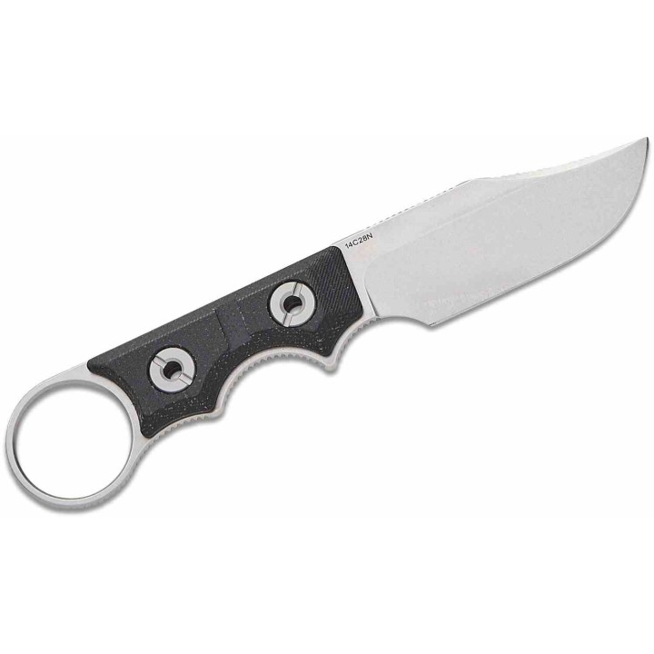 Couteau Vosteed Quokka-O Bowie Black Lame Acier 14C28N Manche Micarta Etui Kydex VOSD0501 - Livraison Gratuite