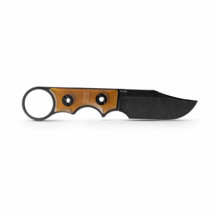 Couteau Vosteed Quokka-O Bowie Amber Lame Acier 14C28N Manche PEI Etui Kydex VOSD0503 - Livraison Gratuite