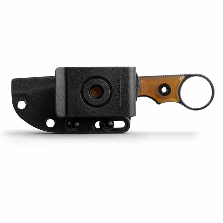 Couteau Vosteed Quokka-O Bowie Amber Lame Acier 14C28N Manche PEI Etui Kydex VOSD0503 - Livraison Gratuite
