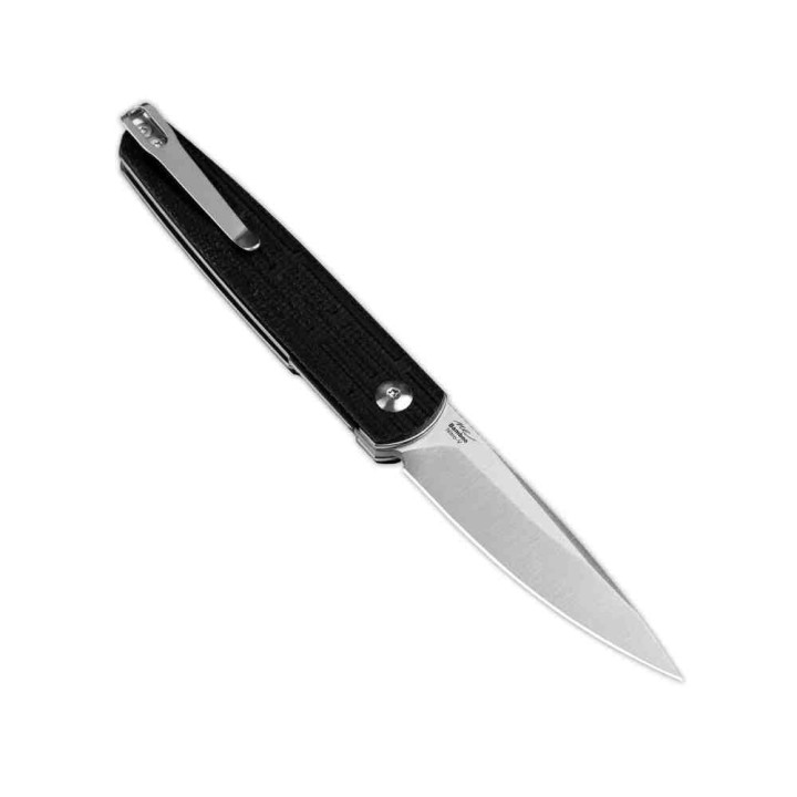 Couteau Kizer Bamboo Black Lame Nitro-V Satinée Manche Micarta Liner Lock KIV3722A1 - Livraison Gratuite