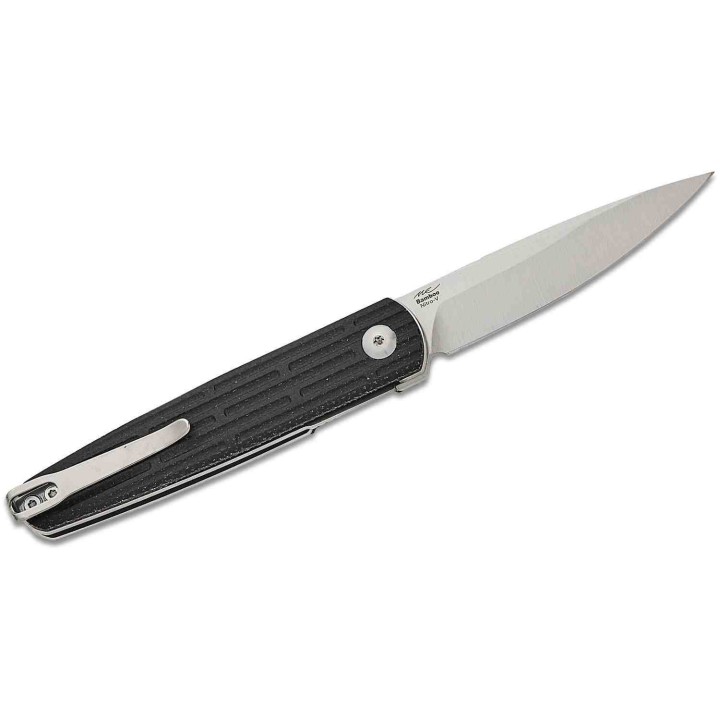Couteau Kizer Bamboo Black Lame Nitro-V Satinée Manche Micarta Liner Lock KIV3722A1 - Livraison Gratuite