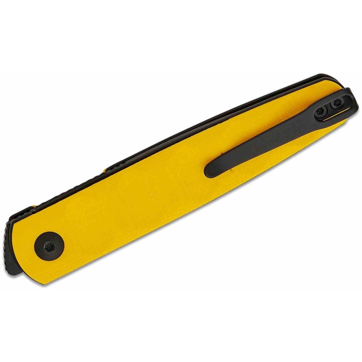 Couteau Kizer Bamboo Yellow Lame Nitro-V Black Manche G10 Liner Lock KIV3722A3 - Livraison Gratuite
