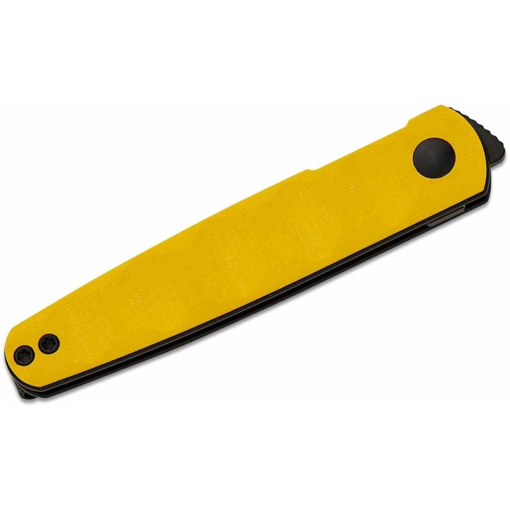 Couteau Kizer Bamboo Yellow Lame Nitro-V Black Manche G10 Liner Lock KIV3722A3 - Livraison Gratuite