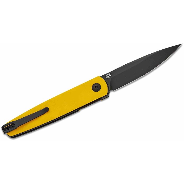 Couteau Kizer Bamboo Yellow Lame Nitro-V Black Manche G10 Liner Lock KIV3722A3 - Livraison Gratuite