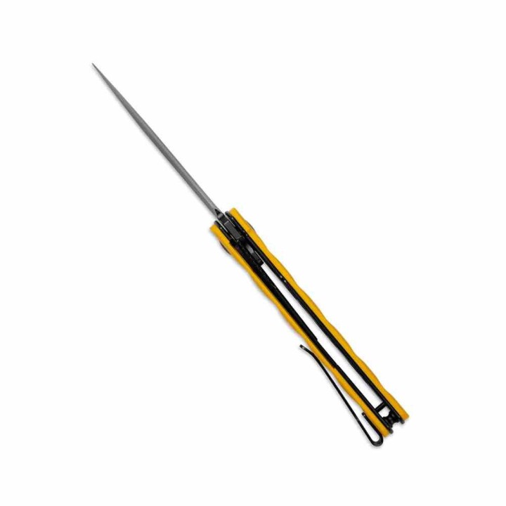 Couteau Kizer Bamboo Yellow Lame Nitro-V Black Manche G10 Liner Lock KIV3722A3 - Livraison Gratuite