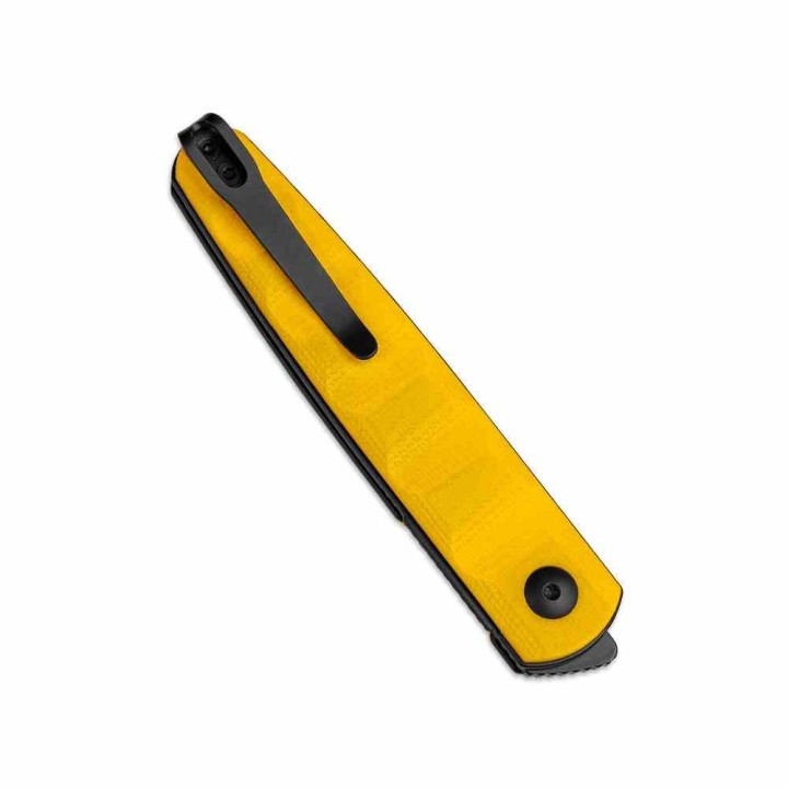 Couteau Kizer Bamboo Yellow Lame Nitro-V Black Manche G10 Liner Lock KIV3722A3 - Livraison Gratuite