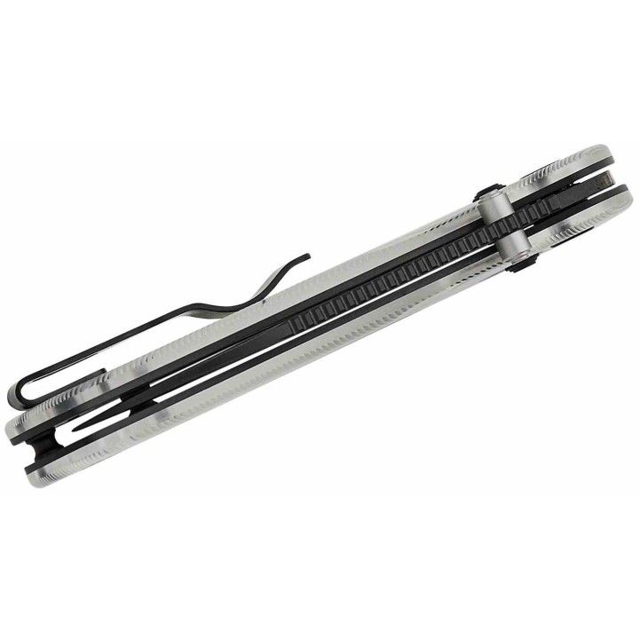 Couteau Kizer Drop Bear Lame Acier Nitro-V Manche Acrylique Transparent Clutch Lock KIV3619A9 - Livraison Gratuite