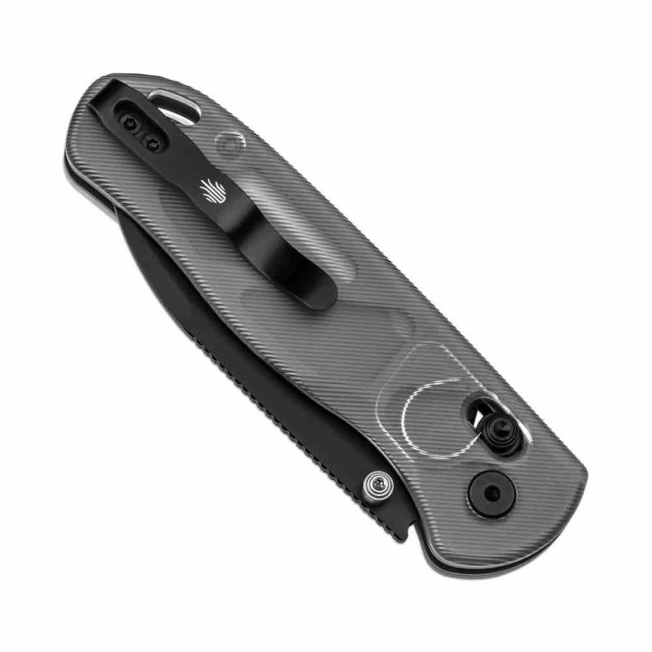 Couteau Kizer Drop Bear Lame Acier Nitro-V Manche Acrylique Transparent Clutch Lock KIV3619A9 - Livraison Gratuite