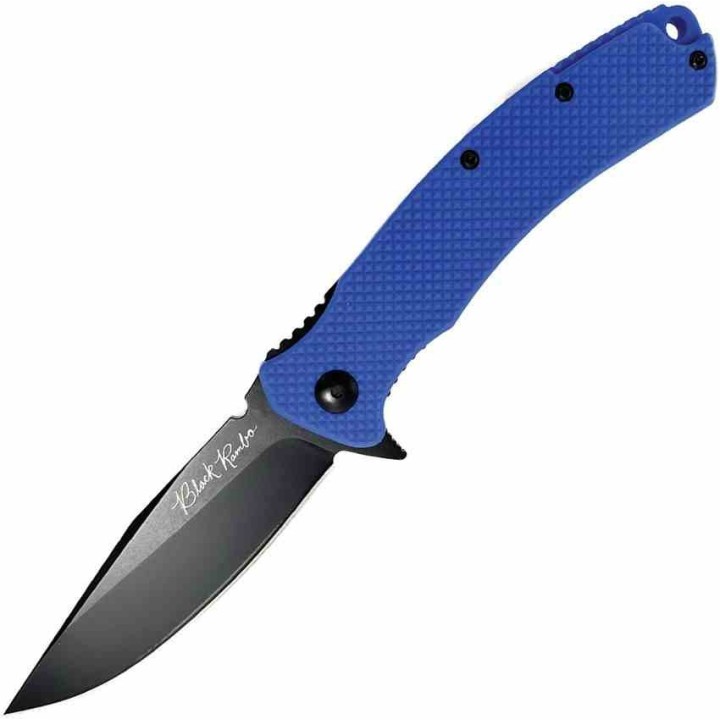 Couteau V Nives Blue Rambo Utility Lame Acier 420HC Clip Point Manche FRN Liner Lock VNI34FPBBL - Livraison Gratuite