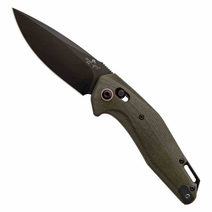 Couteau Automatique Bear Ops Katakt-I Lame Acier M390 Manche G10 Green Slide Lock Made USA BCAC2000G4B - Livraison Gratuite