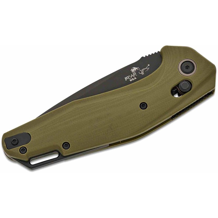 Couteau Automatique Bear Ops Katakt-I Lame Acier M390 Manche G10 Green Slide Lock Made USA BCAC2000G4B - Livraison Gratuite