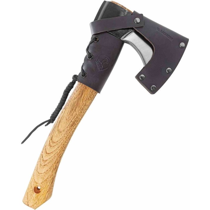 Hachette Condor Mountaineer Trail Acier Carbone 1060 Manche Hickory Étui Cuir Salvador CTK285463HC - Livraison Gratuite