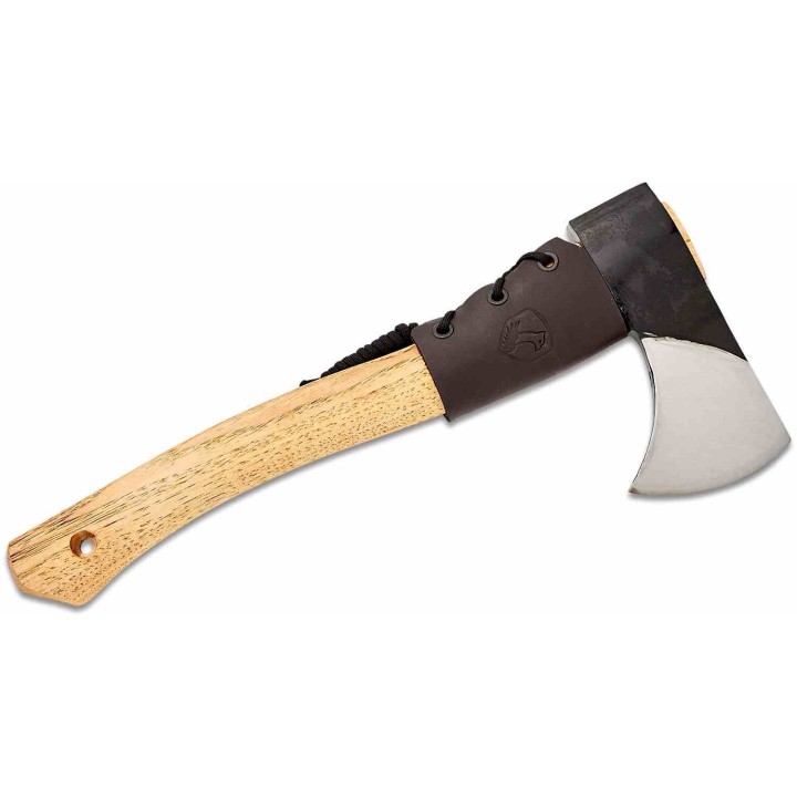 Hachette Condor Mountaineer Trail Acier Carbone 1060 Manche Hickory Étui Cuir Salvador CTK285463HC - Livraison Gratuite