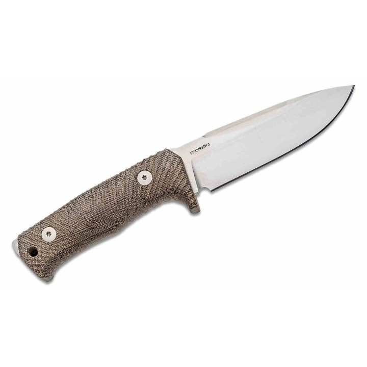 Couteau Lionsteel T5 CVG Lame Niolox Manche Micarta Green Étui Cuir Made Italy LSTT5CVG - Livraison Gratuite