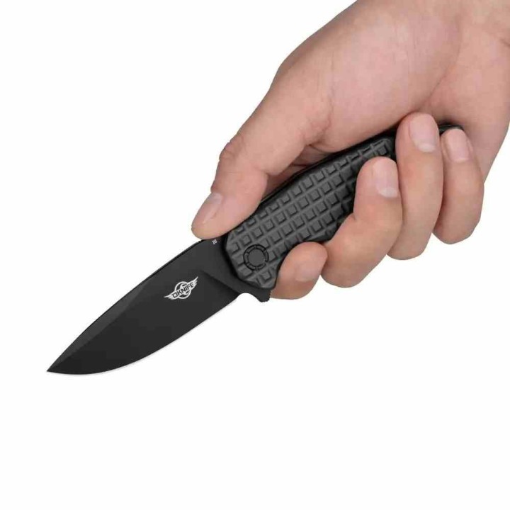 Couteau Olight Oknife Spurdog Gray Lame Acier D2 Manche Aluminium Crossbar Lock Clip OKNSPURDOGGMG - Livraison Gratuite