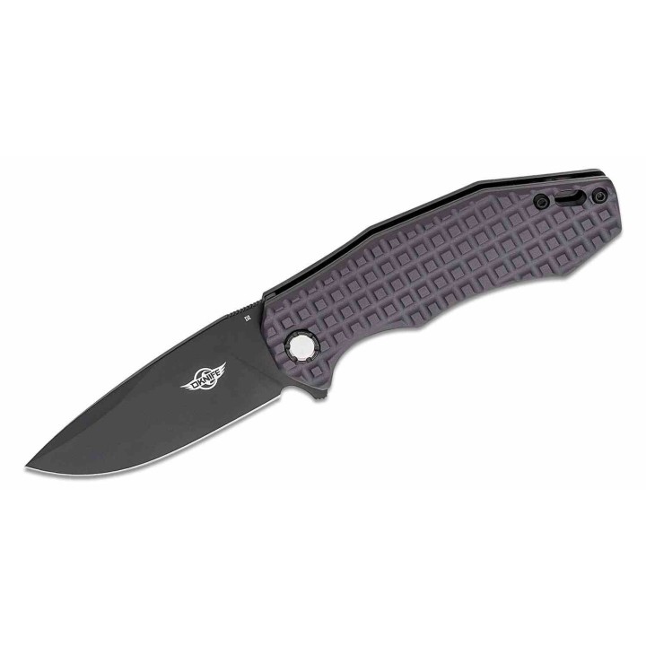 Couteau Olight Oknife Spurdog Gray Lame Acier D2 Manche Aluminium Crossbar Lock Clip OKNSPURDOGGMG - Livraison Gratuite