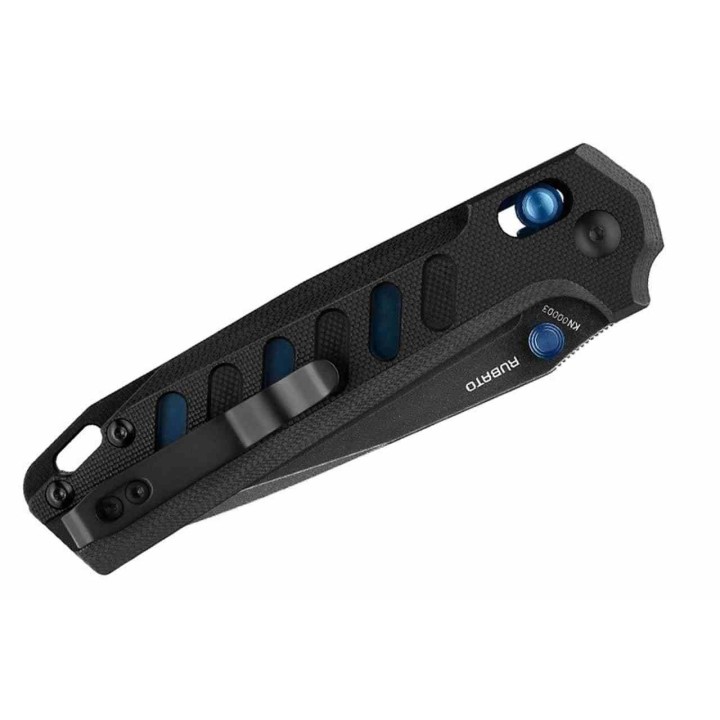 Couteau Olight Rubato Black Lame Tanto Acier 154CM Manche G10 Noir Rail Lock Clip OKNRUBATOB  - Livraison Gratuite