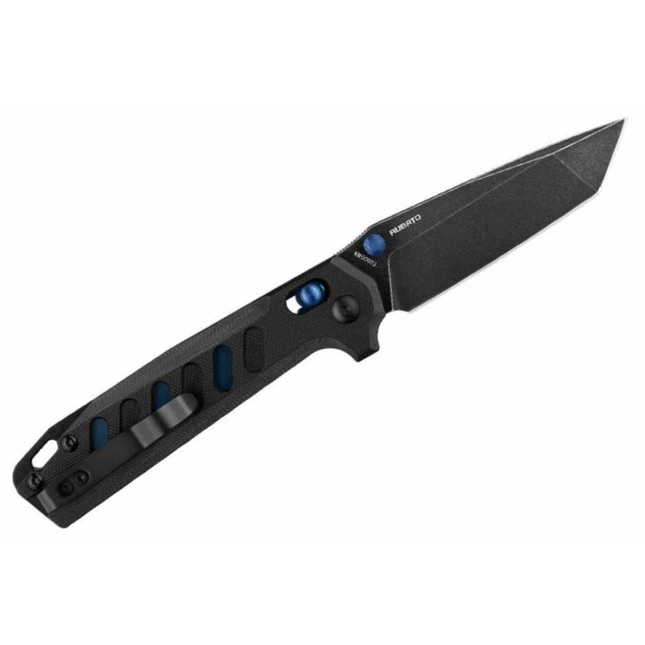 Couteau Olight Rubato Black Lame Tanto Acier 154CM Manche G10 Noir Rail Lock Clip OKNRUBATOB  - Livraison Gratuite