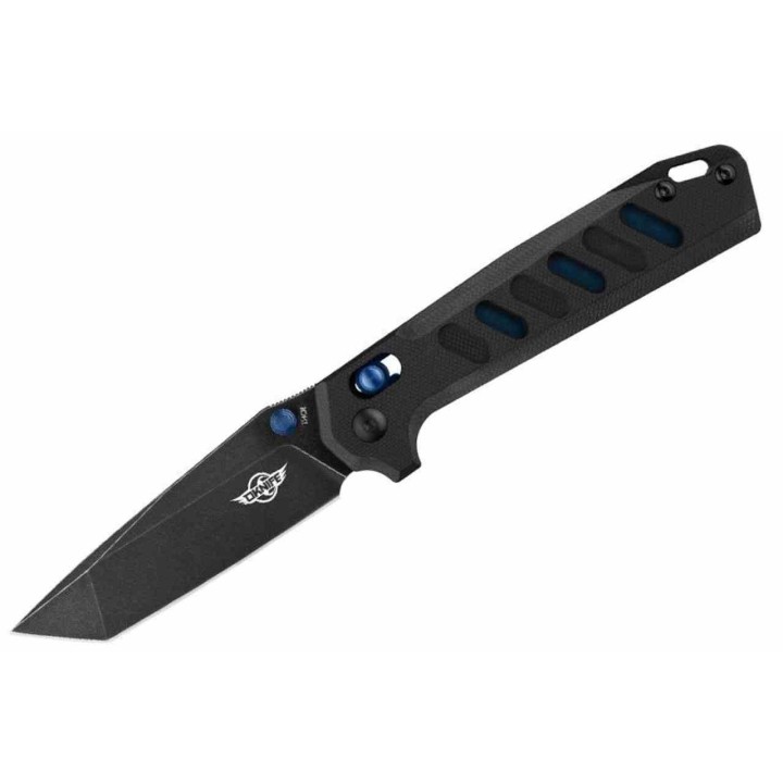 Couteau Olight Rubato Black Lame Tanto Acier 154CM Manche G10 Noir Rail Lock Clip OKNRUBATOB  - Livraison Gratuite