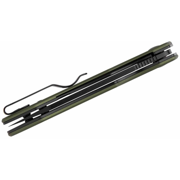 Couteau Oknife Freeze Lame Acier 154CM Wharncliffe Manche Aluminium Green Liner Lock Clip OKNFREEZEODG - Livraison Gratuite