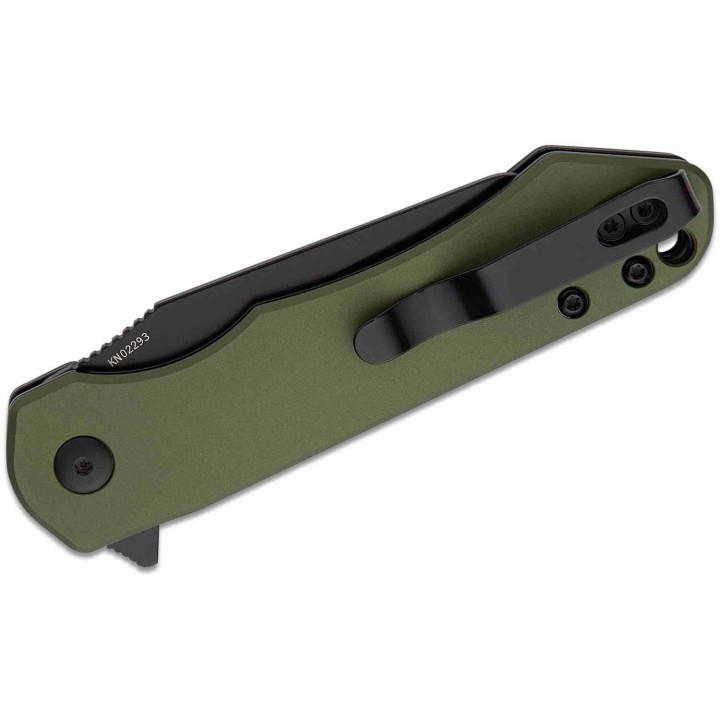 Couteau Oknife Freeze Lame Acier 154CM Wharncliffe Manche Aluminium Green Liner Lock Clip OKNFREEZEODG - Livraison Gratuite