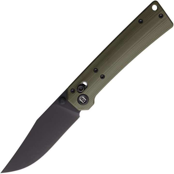 Couteau HIGHTRON Pathwright HK03 Lame Acier 14C28N Manche G10 OD Green Axis Lock HTK03GRN - Livraison Gratuite