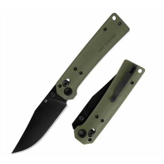 Couteau HIGHTRON Pathwright HK03 Lame Acier 14C28N Manche G10 OD Green Axis Lock HTK03GRN - Livraison Gratuite
