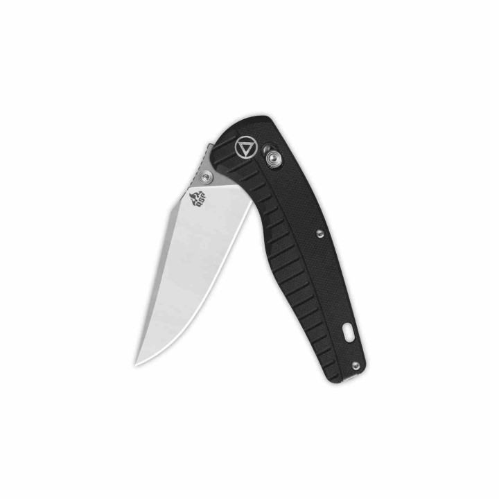Couteau QSP Reptile Black Lame Clip Point Acier 14C28N Manche G10 Noir Glyde Lock KIVT Clip QS165C1 - Livraison Gratuite
