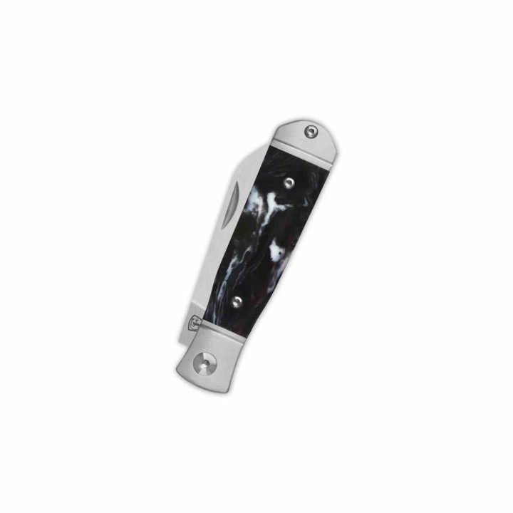 Couteau QSP Jumping Jack Slip Joint Lame Acier 14C28N Sheepsfoot Manche Résine QS167C - Livraison Gratuite